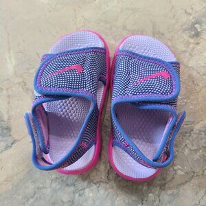 Nike Sunray sandals purple and pink size 5T toddler